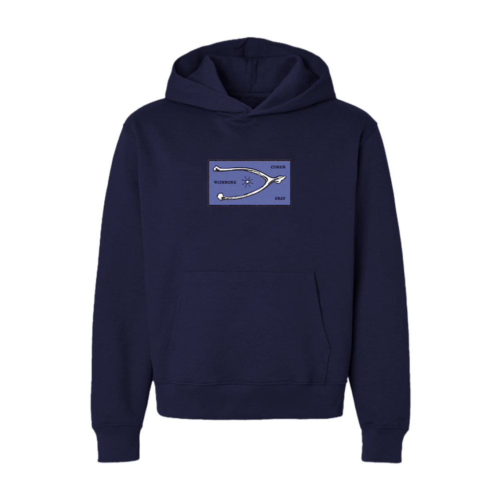 Conan Gray CONAN GRAY WISHBONE NAVY HOODIE Hoodies 410197