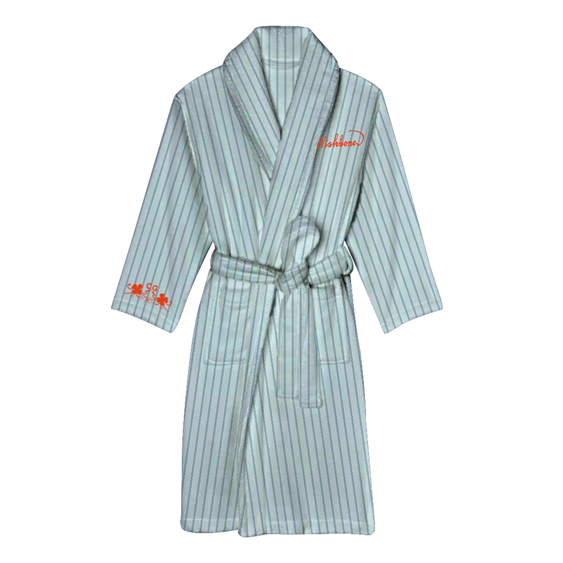 Wishbone Blue Striped Robe - Conan Gray