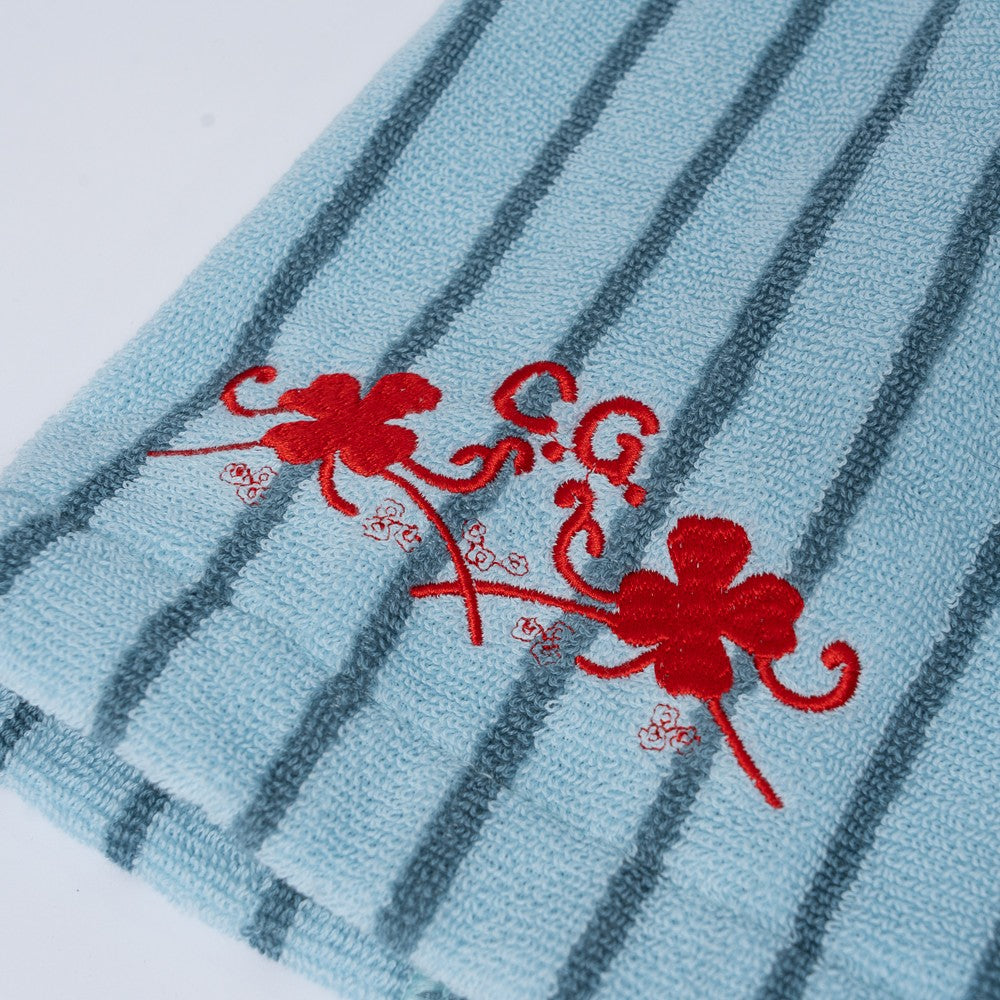 Conan Gray Wishbone Blue Striped Robe Mantel 427912